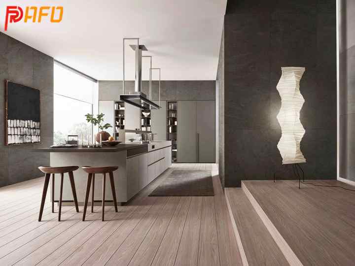 REFOR高端定制豪华低饱和厨房家具智能厨柜带岛