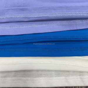 <span class=keywords><strong>Camisetas</strong></span> de Verano Personalizadas al por Mayor para Mujer, Estilo Urbano Básico, Hombro Caído, Algodón Anillado para Entrenamiento, Camiseta Oversize Holgada para Mujer - Product Image 6