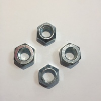 Écrou autobloquant tout métal en acier au carbone galvanisé, écrou hexagonal autobloquant