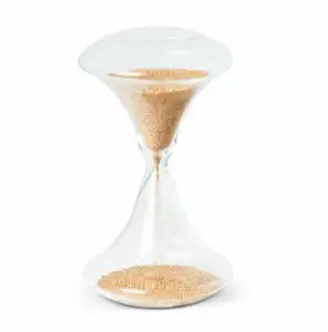 Vente en gros, minuterie de sablier de sable transparente créative personnalisée 30 secondes 15 Minutes horloge