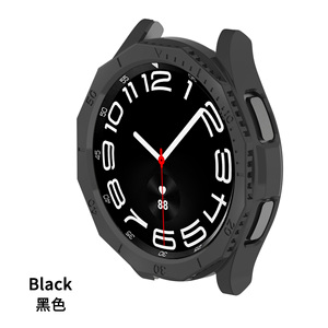 Protection d'écran compatible avec Samsung Watch 6 43 47 MM, coque de protection avec cadre gradué + coque électroplaquée, film trempé, housse de protection - Product Image 4