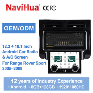 วิทยุติดรถยนต์ NaviHua ดีไซน์ใหม่ ระบบแอนดรอยด์ พร้อมจอ LCD ควบคุมอุณหภูมิแบบแอร์คอนดิชั่น รองรับ Carplay สำหรับรถยนต์ Range Rover Sport ปี 2005-2009 - Product Image 6