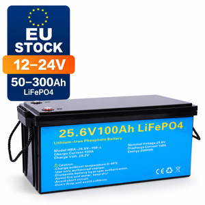 แบตเตอรี่ลิเธียม LiFePO4 ยี่ห้อ EU Stock YWJ Power 12V 24V 50AH 100AH 150AH 200Ah 300AH แบบ Deep Cycle สำหรับเก็บพลังงานภายในบ้าน - Product Image 1