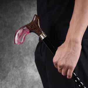 Bâton de marche léger, durable et ergonomique en résine et en bois, idéal pour la randonnée en intérieur et en extérieur - Product Image 6