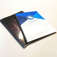 Livre élégant à reliure circulaire YO avec logo personnalisé, revêtement brillant, imprimé offset sur carton pour la promotion de la marque