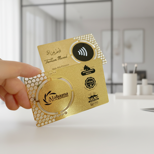 Medalla de Acero Inoxidable con Logotipo Personalizado, NFC, Nombre Comercial, VIP, Fidelización, Chapado en Oro de 24K, Bloqueo RFID, Caja de Regalo - Product Image 1