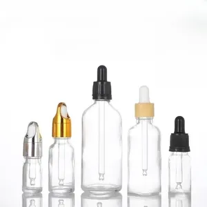 Wholesale 5ml 10ml 20ml 30ml 50ml 100ml 120ml frosted amber black glass dropper bottle essential oil bottle