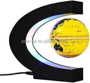 Lampu levitasi magnetik bentuk C, levitasi magnetik berputar cahaya dunia untuk hadiah promosi - Product Image 4