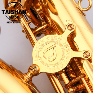 Alta Calidad Eb Tone Gold Lacquer Saxofón Alto De China - Product Image 6