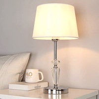 Lampe de bureau moderne pour restaurant et hôtel, en acier inoxydable, alimentée par courant alternatif, LED, commande tactile, intensité réglable, CRI élevé 85, éclairage décoratif