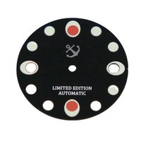 Cadran de montre lumineux super vert 3D à 30 couches, impression mouvement NH35/36, compatible SKX007, 28,5 mm