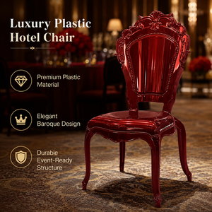 Silla Apilable de Alta Calidad para Hotel, Modelo PC <span class=keywords><strong>Claret</strong></span> Royal Princess Bella, Ideal para Bodas, Banquetes y Eventos - Product Image 2