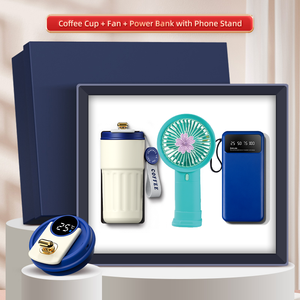 مجموعة هدايا الصيف للتبريد والترطيب: مروحة محمولة + كوب ذكي حراري + باور بانك - هدايا تذكارية للشركات - Product Image 3