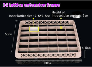 Cestas para <span class=keywords><strong>Lavavajillas</strong></span> con Compartimentos para Vasos y Tazas, las Más Vendidas del <span class=keywords><strong>2023</strong></span>, con 9/16/20/25/36/49 Compartimentos, Estantes para Vasos, Marco para Tazas, Cesta para Tazas - Product Image 2