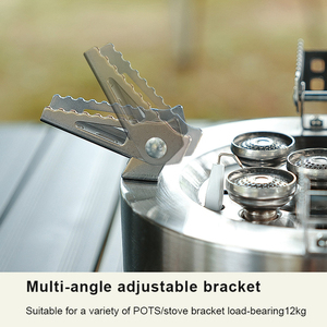 12800W katlanır açık pişirme barbekü bütan 5 brülörler fırın ocak taşınabilir kamp gaz sobası kamp dışında bütan - Product Image 3