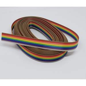 Cable Plano de PVC Arcoíris IDC de 15 Pies y 8 Pines con 77 Hilos para Conectores de 2.54mm de Espaciado - Product Image 4