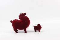 Figurine de cheval en résine rouge, un animal du zodiaque porte-bonheur, symbole de richesse et de prospérité pour la décoration de bureau et de maison