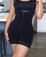Gaine amincissante post-partum à contrôle abdominal, avec fermeture éclair et crochets, pour un ventre plat, respirante, sculptante intégrale