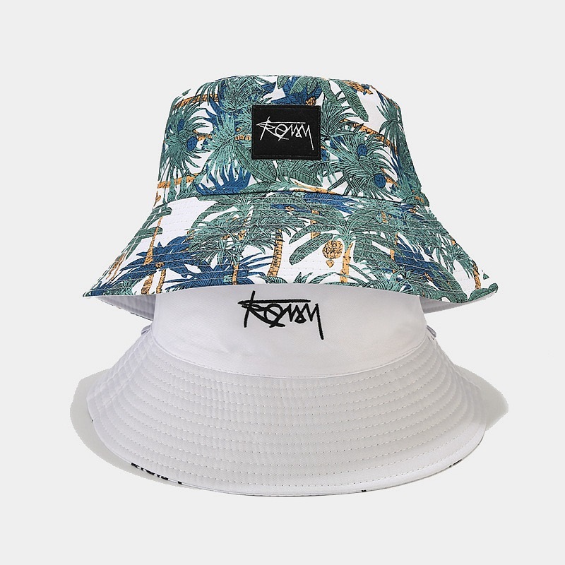 Reversible Floral Bucket Hat Unisex Sun Protection Fisherman Cap Poppy Flowers Bucket Hat for Men and Women,Foldable Sun  main image 4