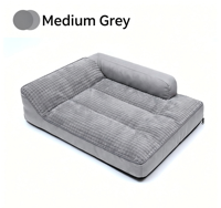 Lit pour chien de luxe rectangulaire universel ZOZOOY, multi-usages, pour grandes races, amovible, lavable, quatre saisons, en coton solide, carton