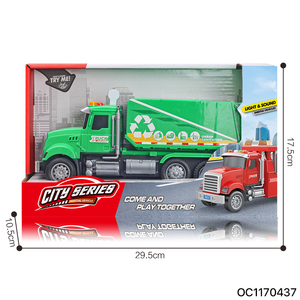 Modellino Realistico di <span class=keywords><strong>Camion</strong></span> della Spazzatura, Veicolo Urbano 3D <span class=keywords><strong>Giocattolo</strong></span> Educativo per Bambini con Luci e Suoni - Product Image 6