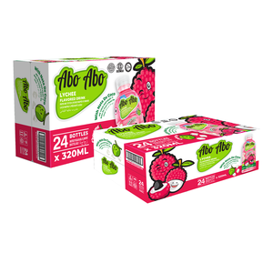 Jugo de Lichi Abo Abo 320ml x 24 botellas/caja, Sabor Personalizado, Bebida con Gelatina de Coco, OEM y Marca Blanca Disponible - Product Image 1
