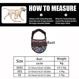 Harnes anjing personalisasi Terbaik dengan Layanan tambalan nama rompi anjing tidak ditarik tanpa kerah untuk anjing kustom hewan peliharaan kecil sedang - Product Image 2