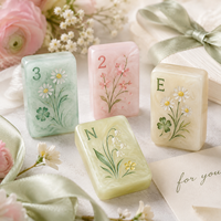 Tuiles de Mahjong en résine rose pastel personnalisées, sensation premium au toucher, pièces de jeu de Mahjong en résine