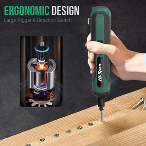 Kit de destornillador eléctrico hiperpotente de 3.7V con enchufe de 1/4 pulgada, alimentado por batería, con herramientas para reparaciones y mantenimiento en el hogar. - Product Image 5