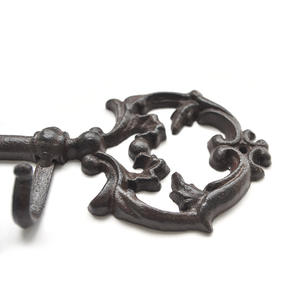 Chaveiro esqueleto gigante em ferro fundido vintage, decoração com 3 ganchos, decoração de parede, porta da frente do banheiro - Product Image 4