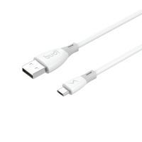 Cable Micro USB TPE de Carga Rápida con Núcleo de Cobre Puro de 1.2m de Budi para Teléfonos Móviles Android/iOS, Escáner de Computadora y Auriculares