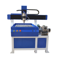 Nouvelle machine de fraisage CNC 4 axes avec axe rotatif, petite fraiseuse CNC pour métal et bois 6090
