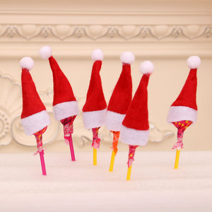 Décorations de Noël, chapeaux en forme de sucette, mini-casquettes, chapeaux décoratifs de Noël, mini-chapeaux non tissés - Product Image 3