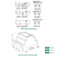Eastron MID Certifié V2 Compteur de puissance multifonction triphasé SDM630MCT V2 Entrée CT RS485 Modbus Rail DIN Compteur d'énergie intelligent