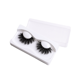 Logo privato 1 paia/scatola 25mm forte naturale lunga pelliccia di visone folti ciglia finte per il trucco da donna - Product Image 5