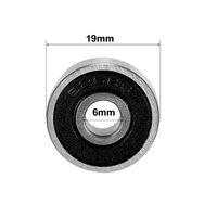 Roulement à billes à gorge profonde micro 626-2RS ZZ, petit roulement en acier au carbone pour jouet, 6*19*6mm