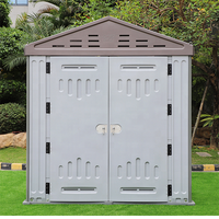 Abri de rangement étanche en HDPE et métal/plastique de style chinois à bas prix, 116*226*250cm, garantie 8-10 ans, pour usage bureautique