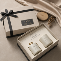 AIKUN Luxus Duftkerzen- & Raumduft-Diffusor-Geschenkset – Eigenmarke, individuelles Logo, Sojawachs für Raumduft-Sets – Fabrik-Großhandel