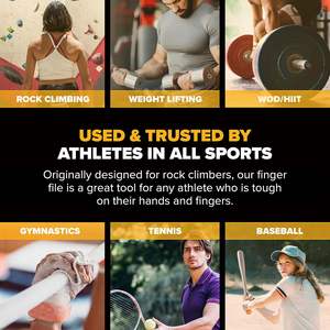 Lima de uñas de doble cara adecuada para grietas por fricción, diseñada para escaladores con callosidades gruesas. - Product Image 6