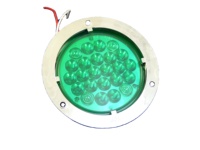 12 voltios 24 voltios 24 LED Coche Luces traseras redondas Luz de señal de giro ATV Reflectores LED Indicador de camión Luces de advertencia