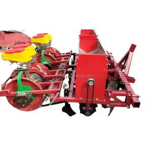 Three rows of edamame film on demand seeder mulch seeding fertilization drip irrigation can choose corn mulch seeder