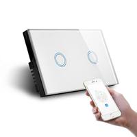 Interrupteur mural tactile intelligent Wi-Fi 250V 10A standard AU/US pour appareils électroménagers, compatible Tuya Alexa, avec variateur de lumière - Vente en gros