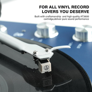 <span class=keywords><strong>Tocadiscos</strong></span> de Vinilo Vintage, <span class=keywords><strong>Tocadiscos</strong></span> Inalámbrico con Altavoces Integrados, <span class=keywords><strong>Tocadiscos</strong></span> de LP Estéreo de Alta Fidelidad para Decoración de Sala de Estar - Product Image 4