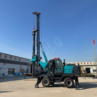Foreuse rotative sur roues SDLQ LQR100W avec tige de verrouillage, capacité de forage 3500 mm, pour pieux, montée sur camion hydraulique