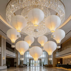 6 Faroles de Papel con Forma de Globo Aerostático, Decoración Colgante para Guardería/Tienda de Ropa Infantil/Tienda 4S, Decoración de Techo - Product Image 1