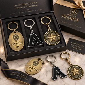 Llavero con Medalla Personalizada, Regalo Corporativo, Anillo Metálico para Llaves, Recuerdo de Reconocimiento al Empleado, Fabricación OEM ODM - Product Image 3