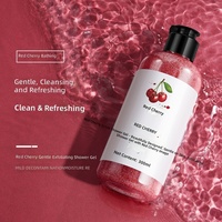Images Fruit Scrub Douchegel 300ml Rode Kers Kiwi Citroen Body Wash Exfolierende Dieptereiniging Geur Hydraterend Groothandel