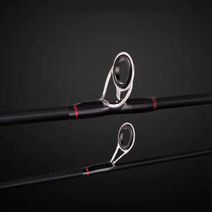 High Quality Carbon <strong>ML</strong> Tonal Black Red Spinning Casting 2 Sections Sea Fishing Rod - Product Image 4