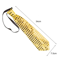Cravate à paillettes LED lumineuse, cravate clignotante pour les fêtes de Thanksgiving, les clubs, les bars, les accessoires de performance, accessoire lumineux