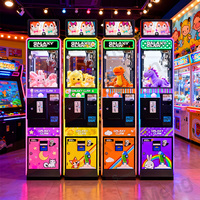 Máquina recreativa de grúa de garras Mega Mini, juegos operados con monedas en inglés, construcción metálica